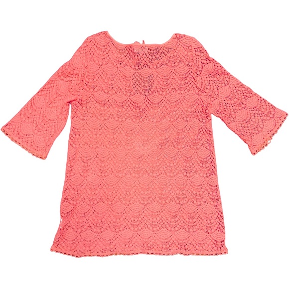 Mud Pie Swimsuit Cover Up in Coral Sz Large - Picture 3 of 3